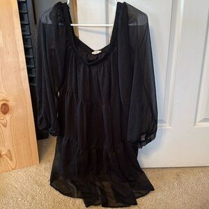 Altar’d State black Flowy mini dress